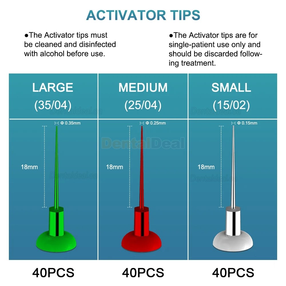 YAHOPE A3 Ultrasonic Endo Activator Endodontic Activator with 120 Pcs Tips
